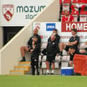 Morecambe's coaching staff saw their side take a point against Fleetwood Town
