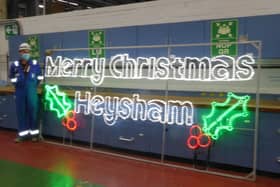 Some of the Christmas lights for Heysham.