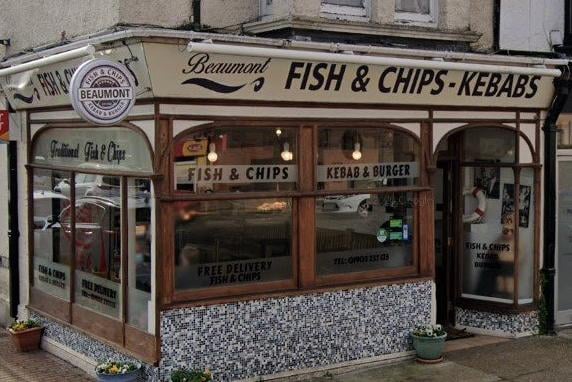 The eighth best place in Worthing to get fish and chips according to Tripadvisor is Beaumont Fish and Chips in Broadwater Street East. Photo: Google Street View
