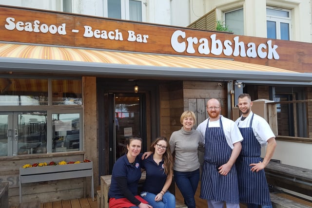 Crabshack in Marine Parade, Worthing, is the second-best place to eat fish and chips according to Tripadvisor. Marketa Musilova, Kate Manktelow, Sarah Tinker-Taylor, David Lawrence and Adrian Oziebala