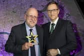 Lancaster bus driver Alan Main with Sam Greer, Stagecoach Chief Operating Officer, who presented the award.