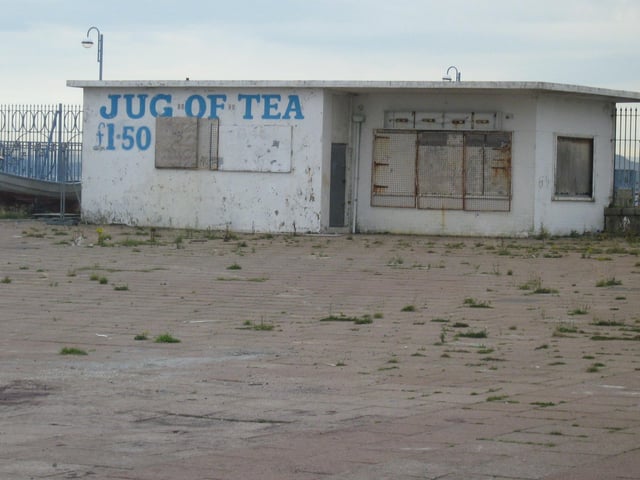 An old tea bar behind The Midland hotel.
