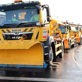Gritters ready to go from Lancashire County Council's Bamber Bridge depot.