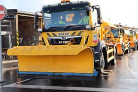 Gritters ready to go from Lancashire County Council's Bamber Bridge depot.