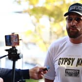 Morecambe based boxer Tyson Fury tells fans to "keep tuned" for a big announcement (Photo by Chris Hyde/Getty Images)