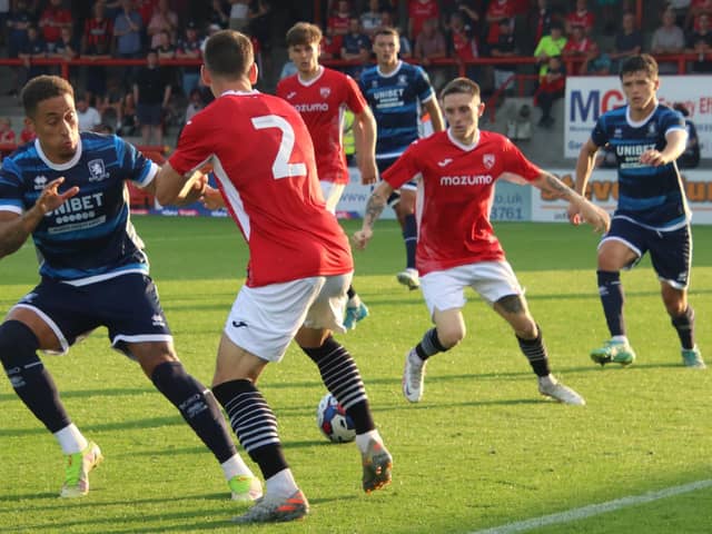Morecambe lost to Middlesbrough on Tuesday