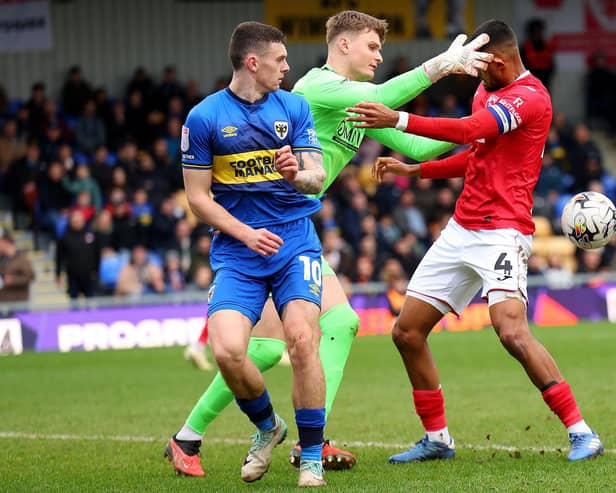 Morecambe boss Ged Brannan has backed on-loan keeper Archie Mair Picture: Andrew Redington/Getty Images