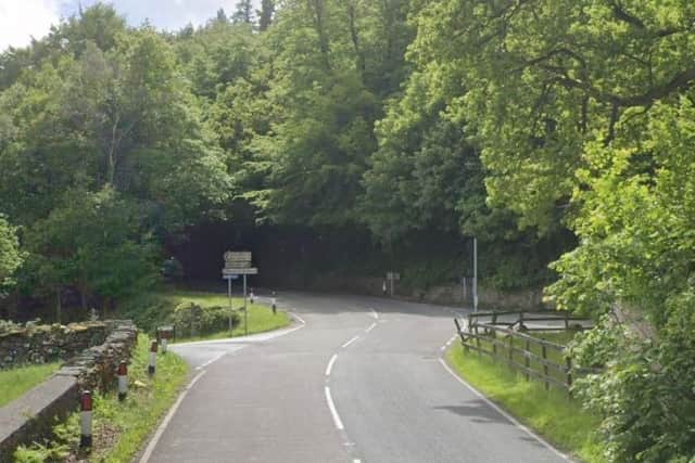 A man in his 70s died after a motorbike and a tractor were involved in a collision on Quernmore Road (Credit: Google)