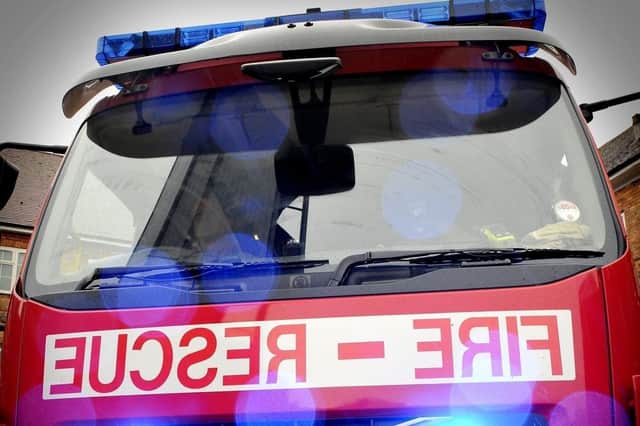 Firefighters tackled a rubbish fire on a Lancaster street.