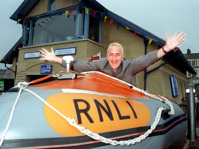 Granada TV presenter Paul Crone opened the new lifeboat station at Morecambe.