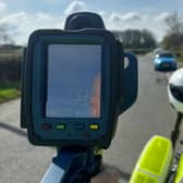 Police conducted speed enforcement in a Lancaster village after reports of speeding bikers from the local community.