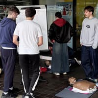 Lancaster University medical students teach the public how to 'restart a heart'
