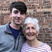 Will Law and his grandma, Ann, who contracted and survived bacterial meningitis. Picture by Louise Law.