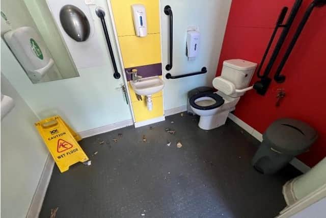 The existing disabled toilet on platform 4.