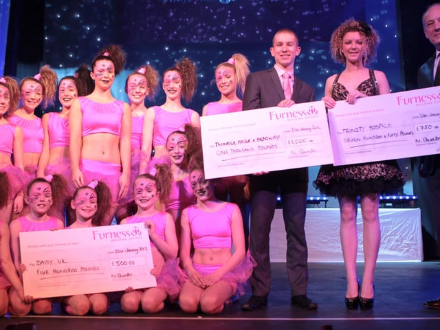 Furness Building Society CEO Nigel Quinton hands out the prizes at The FBS Charity Challenge held at the Grand Theatre, Lancaster.