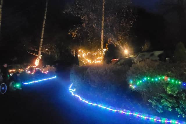 The Christmas lights at Laurel Bank care home in Lancaster were 'bigger and better' this year.