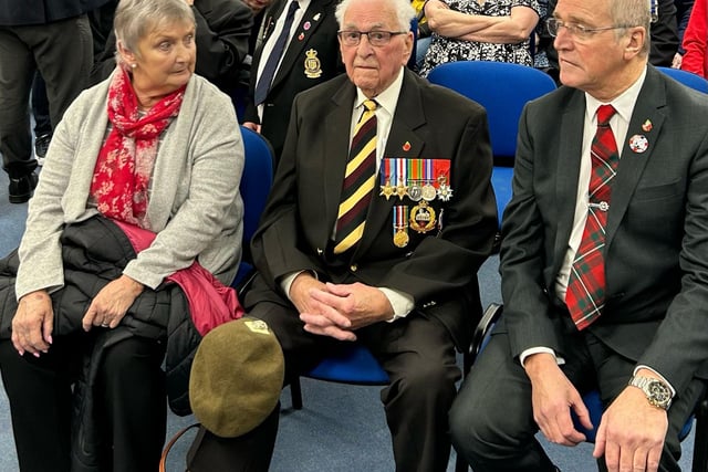 A veteran was amongst many people at the official opening of a new hub and drop-in centre in Morecambe.