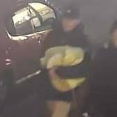 Police want to speak to these two men in connection with two burglaries in Heysham.
