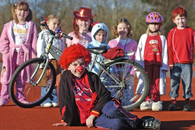 10 year old Charlie Pilling who organised a sponsored bike ride in 2009 for himself and his friends in aid of Comic Relief.