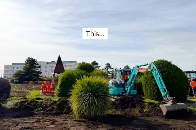 How the garden looks currently. Digital illustration credits: Studio Sylvie / Bronte Seller