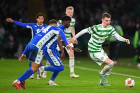 Liam Shaw made his debut for Celtic against Real Betis in December last year Picture: Andy Buchanan/Getty Images
