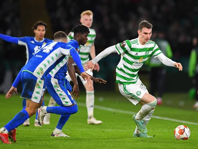 Liam Shaw made his debut for Celtic against Real Betis in December last year Picture: Andy Buchanan/Getty Images