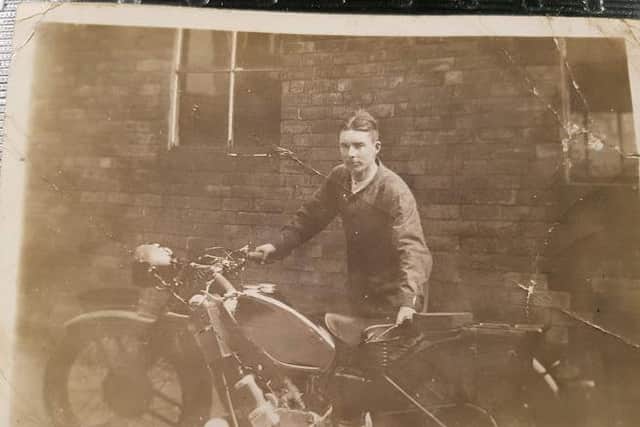 A young Bill in Main Road Galgate.