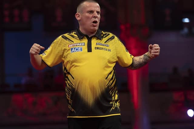 Dave Chisnall was beaten on Saturday Picture: Lawrence Lustig/PDC