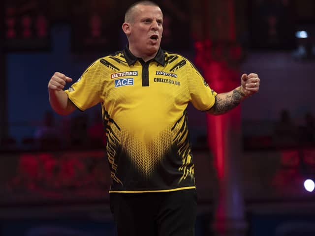 Dave Chisnall was beaten on Saturday Picture: Lawrence Lustig/PDC