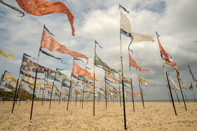 Beach of Dream installation. Picture by Mike Johnston and Kinetika.