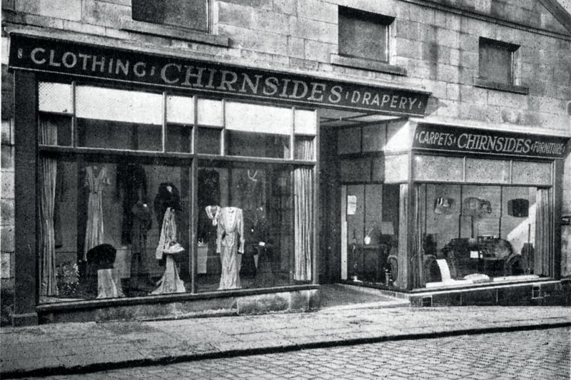 An exterior picture of one of Chirnsides' old shops in Lancaster.