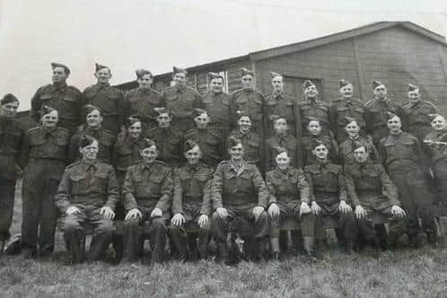 The Galgate Platoon of the 4th County of Lancaster Battalion, Home Guard c 1943. Photo cpurtesy of Jim Holland.