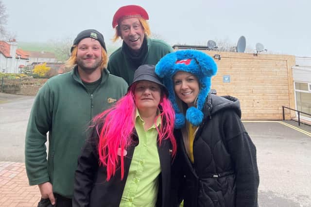 A team from Verdant Leisure's Scoutscroft site take part in Wear A Hat Day. Photo by Brain Tumour Research