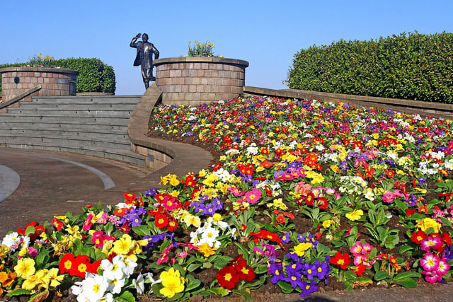 Some flowers to  brighten Morecambe prom after storms in 2020. Well done Lancaster City Council!