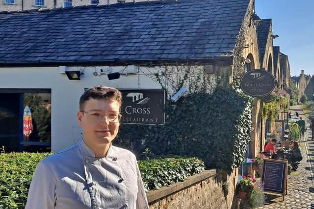 Ewan Lawrenson. The 23-year-old head chef at The White Cross in Lancaster reached the finals of the Great British Pub Awards for Young Chef of the Year 2022.