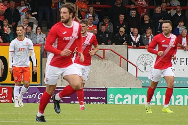 Cole Stockton scored one Morecambe goal and created the other