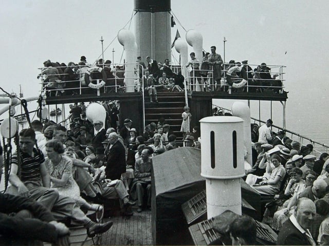One of the boats which used to set out from Morecambe Central Pier on day trips.