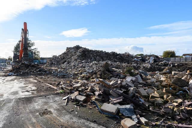 The former hotel Crofters in Garstang has been demolished. Photo: Kelvin Stuttard