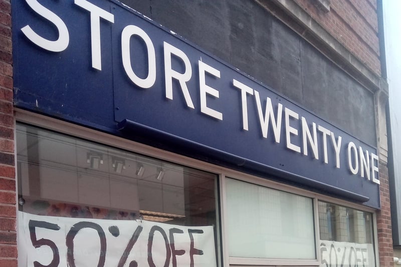 Store Twenty One opened in Morecambe town centre in the former Ethel Austin clothes shop.