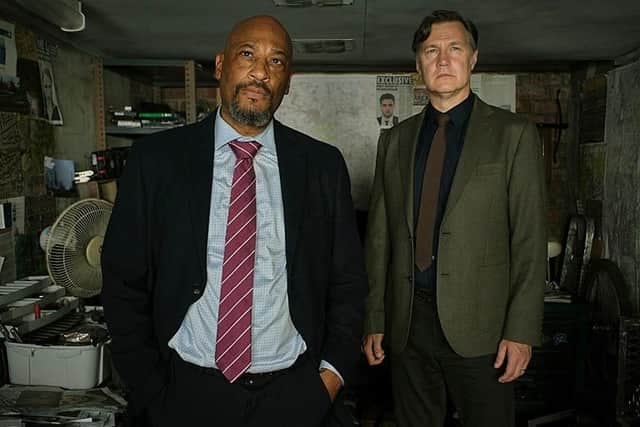 David Morrissey (right) and Terence Maynard investigate in Sherwood