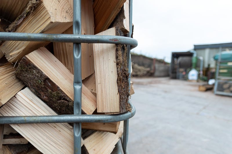 Wood which has been dried at Logs Direct.