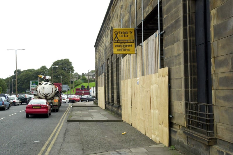 A boarded up Kingsway prior to redevelopment.