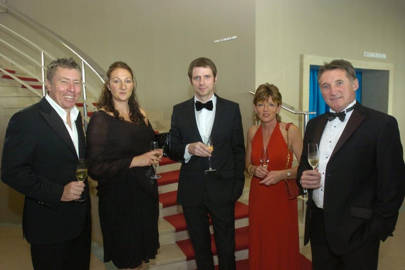 The iconic Midland Hotel celebrated its official reopening in July 2008 with an exclusive black tie event. From left are: Paul Heathcote, Heathcote’s Restaurants and wife Gabby; Miles Falkingham, Union North; Lesley Lloyd, Chairman of Lancashire and Blackpool Tourist Board and her husband Tim.