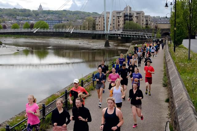 The 5km runs take in scenic spots of Lancaster. Picture: Tom Morbey
