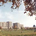 An artist impression of planned new council homes on the former Skerton High site in Lancaster.