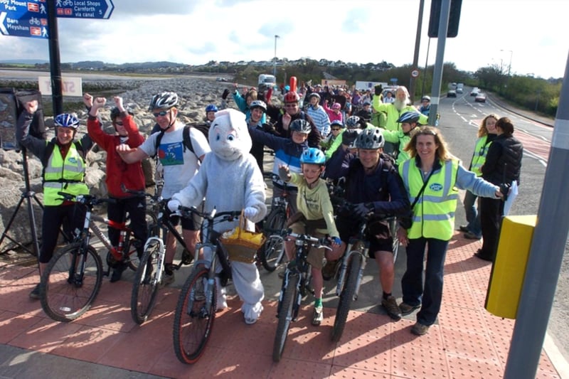 Bike the Bay five-mile family bike ride along Morecambe Promenade which ended at Happy Mount Park for an Easter Extravaganza with the Easter bunny, crafts, games and The Grand Easter Egg Hunt.