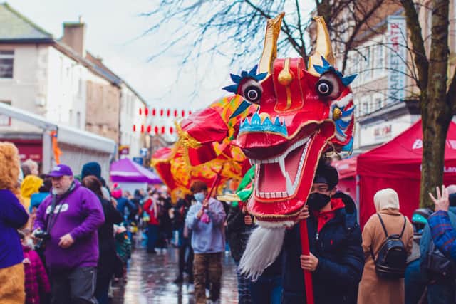 A colourful dragon makes its way through Lancaster city centre during last year's Chinese New Year Festival.