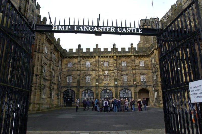 The prison gates.