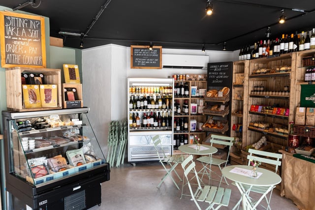 Inside the newly opened Stonewell Spring delicatessen and wine bar.