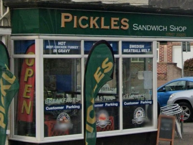 Pickles sandwich shop on Lancaster Road, Torrisholme, has a rating of 4.5 out of 5 from 81 Google reviews.